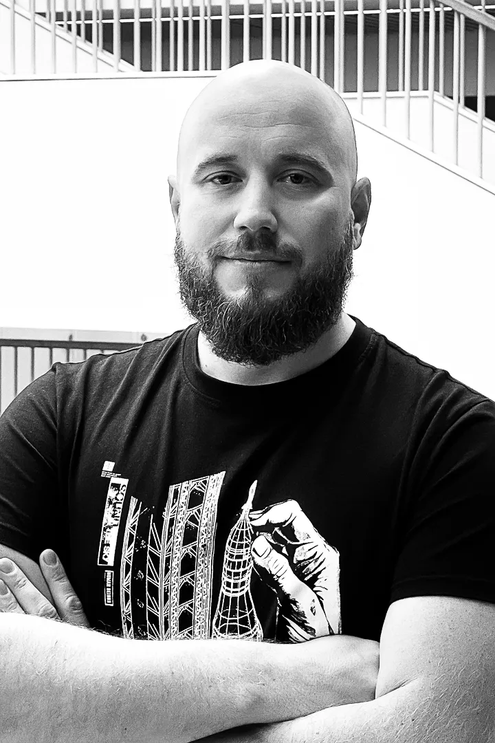 Portrait of Marius Žėkas